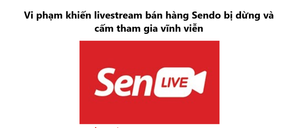 Những vi phạm khiến livestream bán hàng Sendo bị dừng và cấm tham gia vĩnh viễn ( Phần 2) 