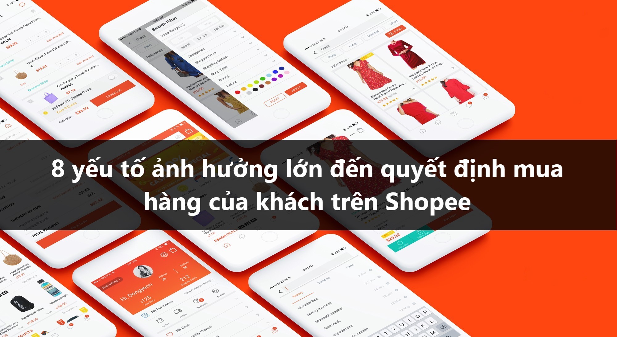 8 yếu tố ảnh hưởng đến quyết định mua hàng của người tiêu dùng trên Shopee 