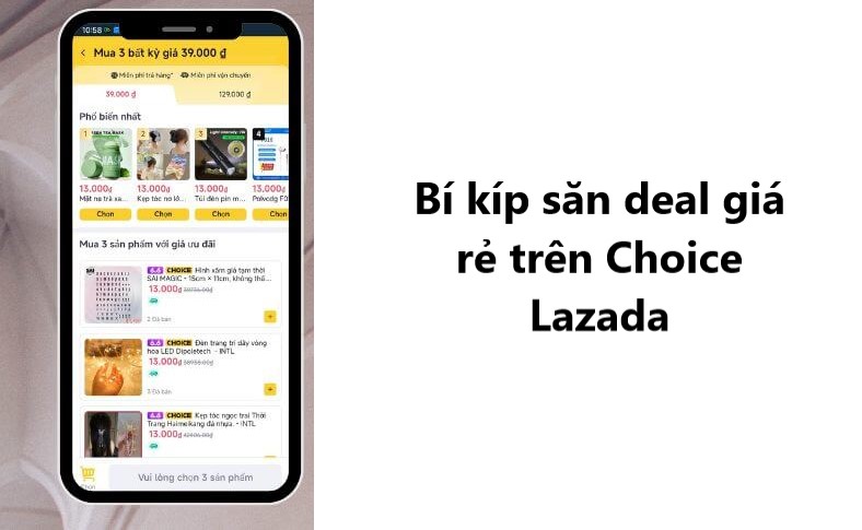 Bí kíp săn deal giá rẻ trên Choice Lazada 