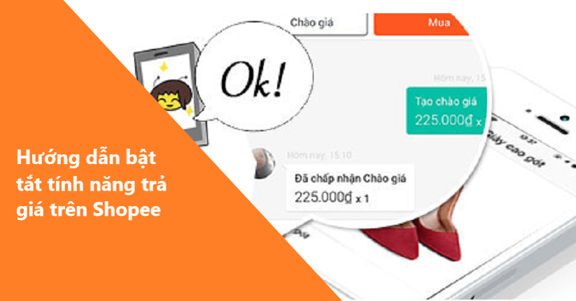 Hướng dẫn bật tắt tính năng trả giá trên Shopee 
