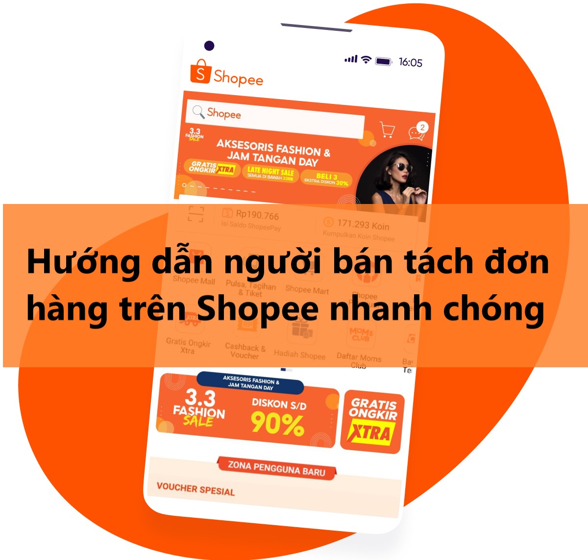 Hướng dẫn người bán tách đơn hàng trên Shopee nhanh chóng 