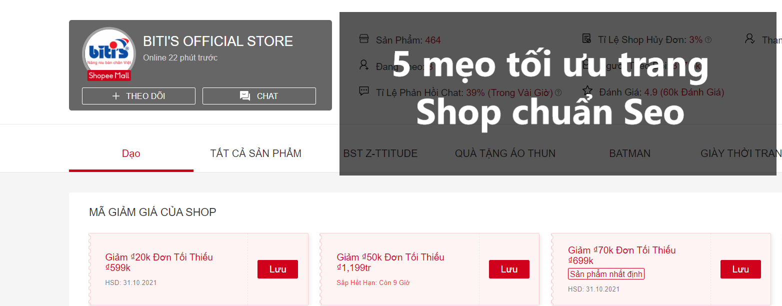 5 Mẹo tối ưu trang Shop chuẩn Seo thu hút người dùng hiệu quả 