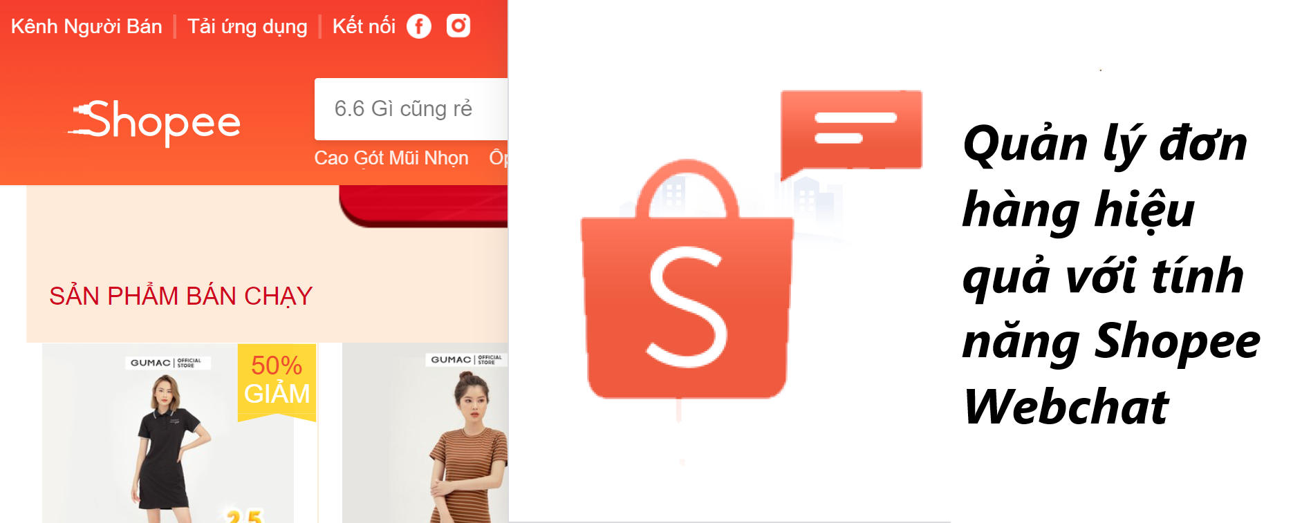 Quản lý đơn hàng hiệu quả với tính năng Shopee Webchat