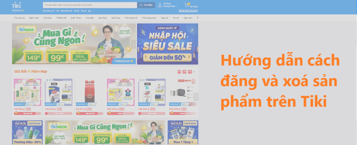 Hướng dẫn đăng và xóa sản phẩm trên Tiki cho người mới bắt đầu 