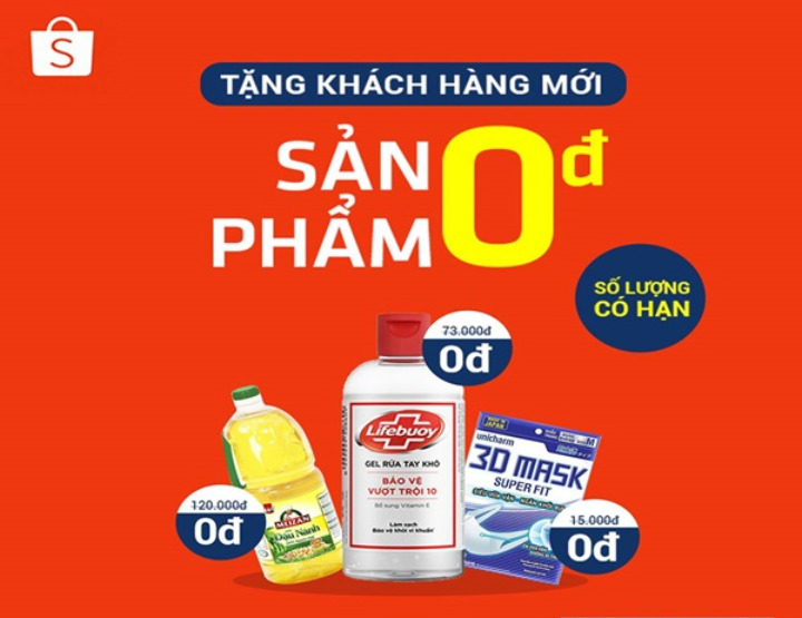 Hướng dẫn nhận quà 0 đồng cho thành viên mới trên Shopee 