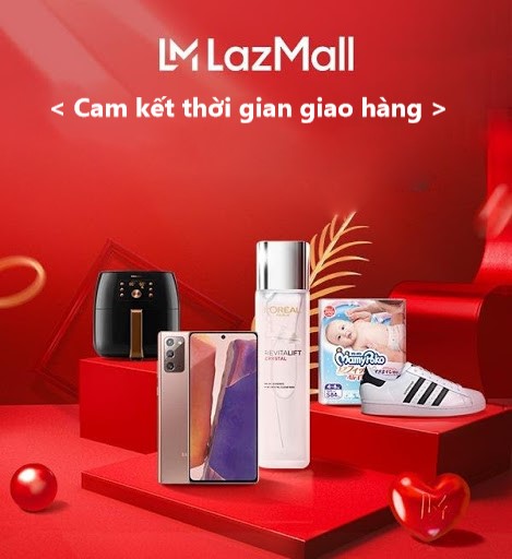 Mua hàng trên LazMall có dịch vụ cam kết thời gian giao hàng không? 