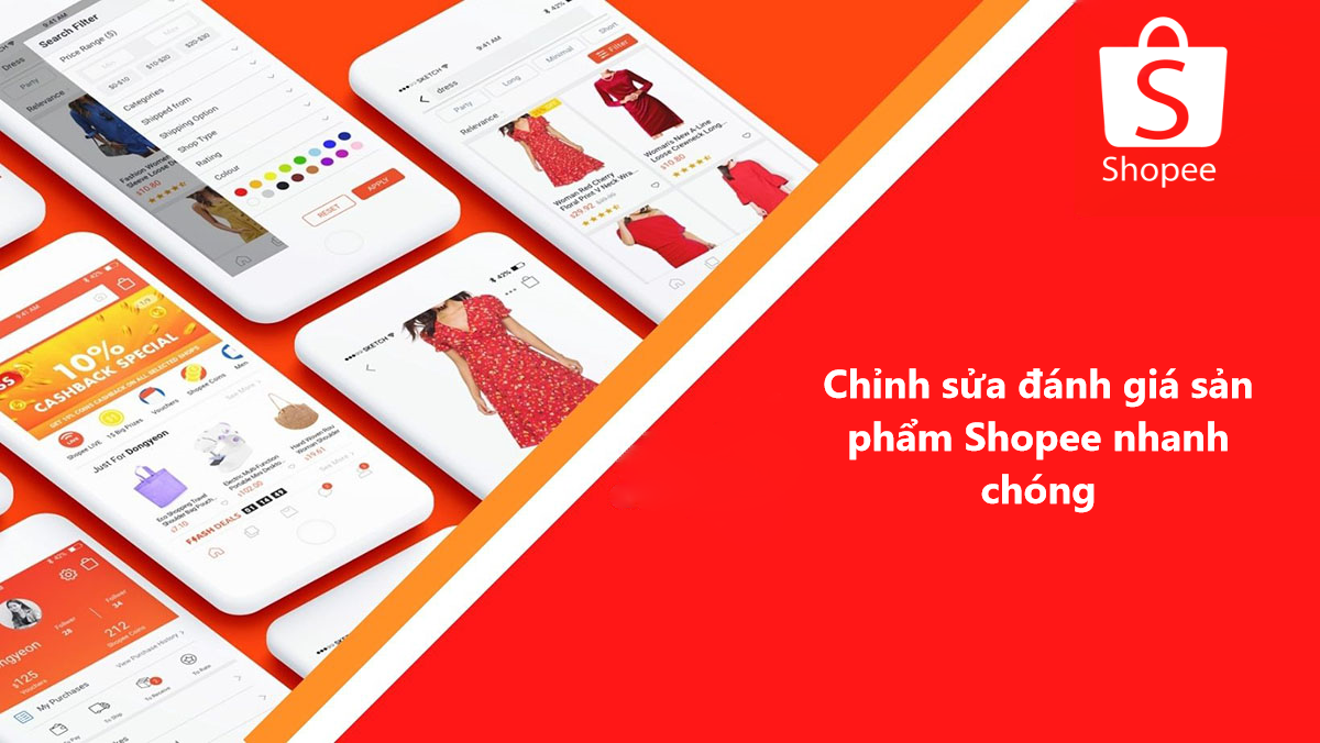 Hướng dẫn chỉnh sửa đánh giá sản phẩm trên Shopee