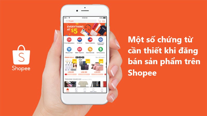 Một số chứng từ cần thiết khi đăng bán sản phẩm trên Shopee 