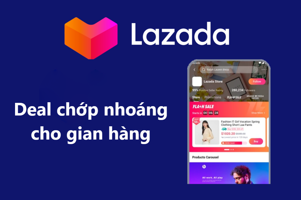 X3 doanh số với công cụ Deal chớp nhoáng cho gian hàng trên Lazada