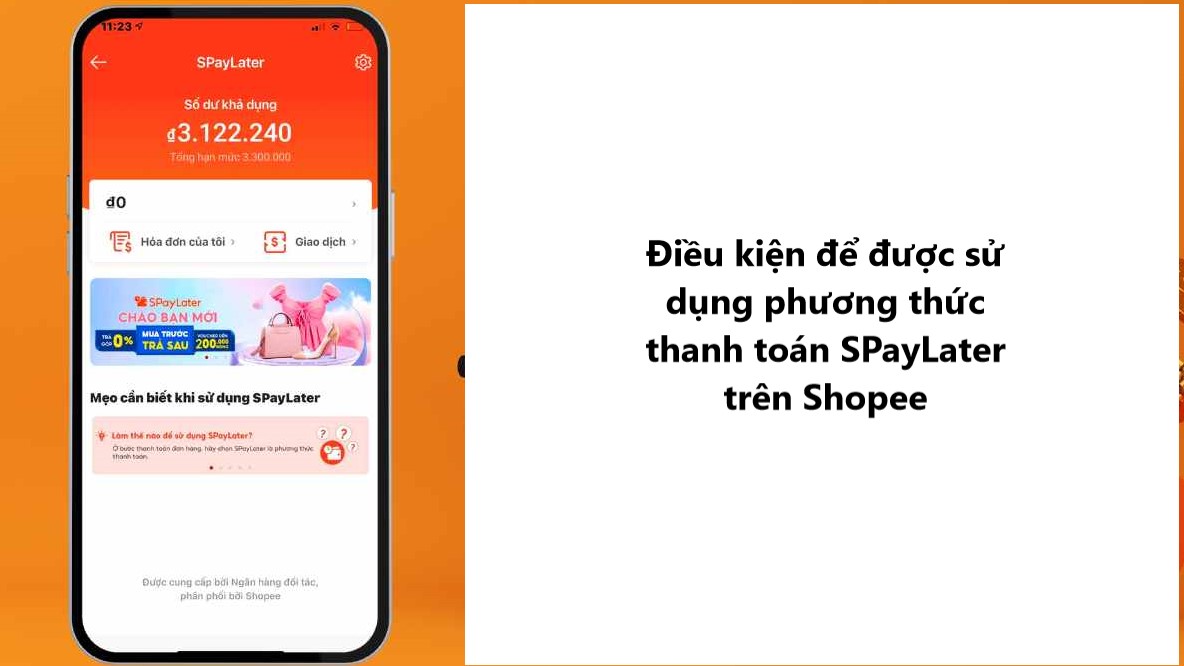 Điều kiện để được sử dụng SPayLater trên Shopee