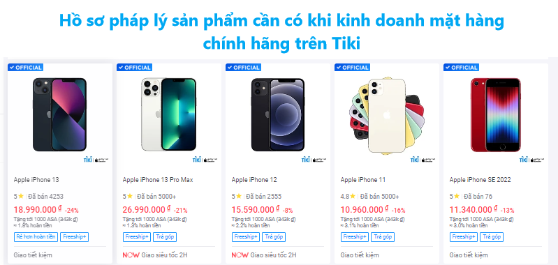 Hồ sơ pháp lý sản phẩm nhà bán cần có khi kinh doanh mặt hàng chính hãng trên Tiki 