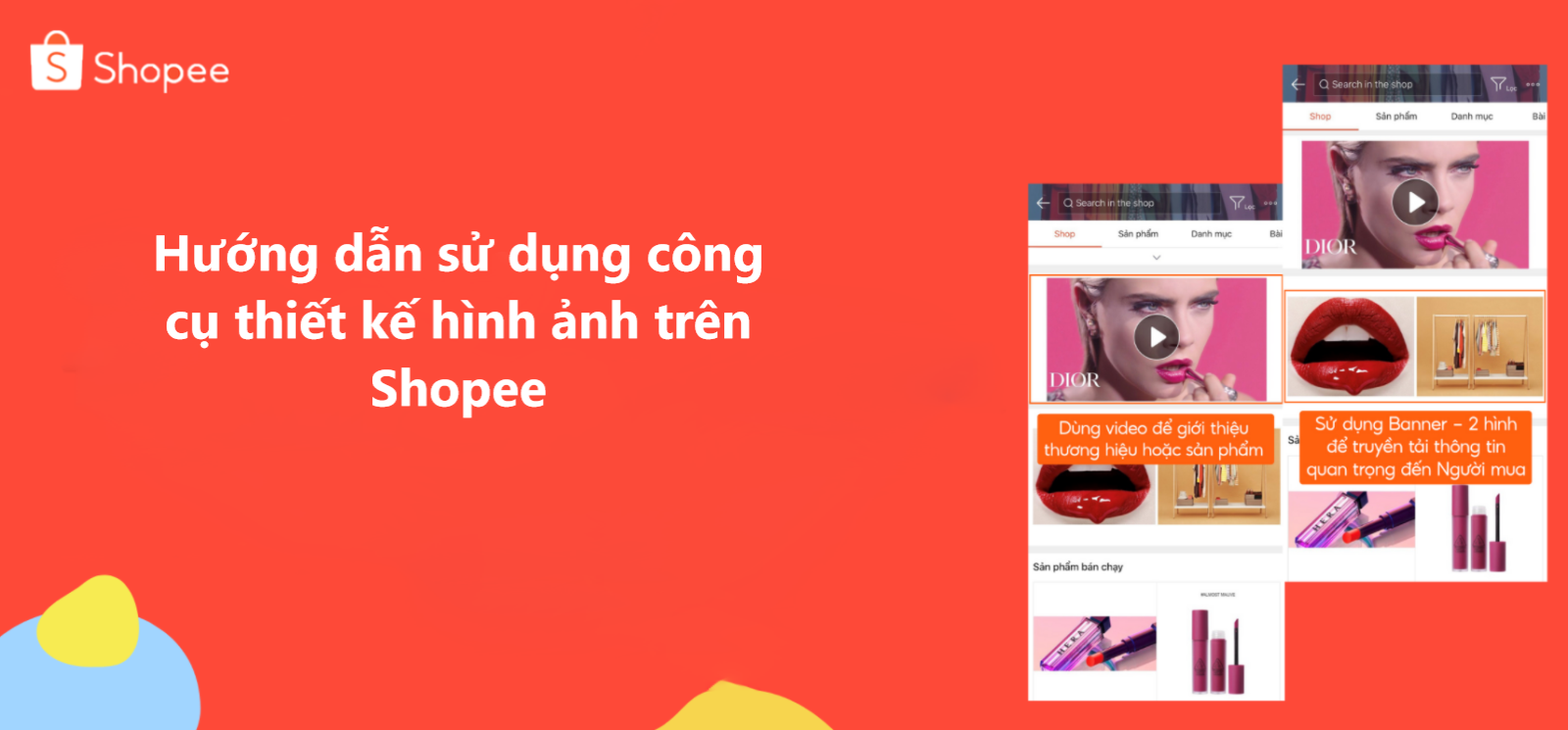 Hướng dẫn sử dụng công cụ thiết kế hình ảnh trên Shopee 