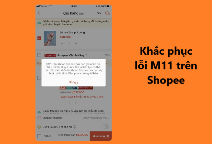 Bật mí cách khắc phục lỗi M11 trên Shopee 