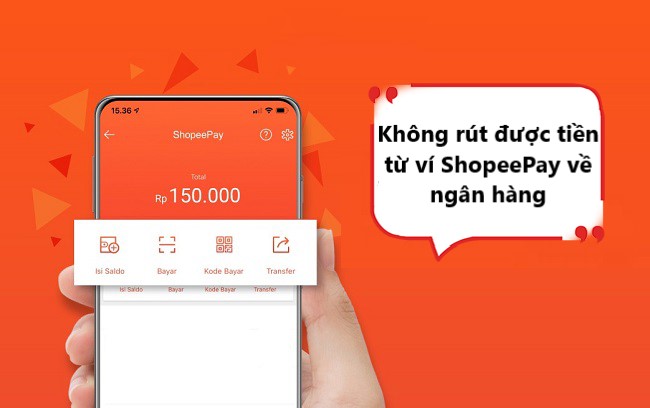 Tại sao rút tiền từ ví Shopee Pay về tài khoản ngân hàng bị lỗi?