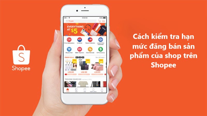 Hướng dẫn kiểm tra hạn mức đăng bán sản phẩm của shop trên Shopee 