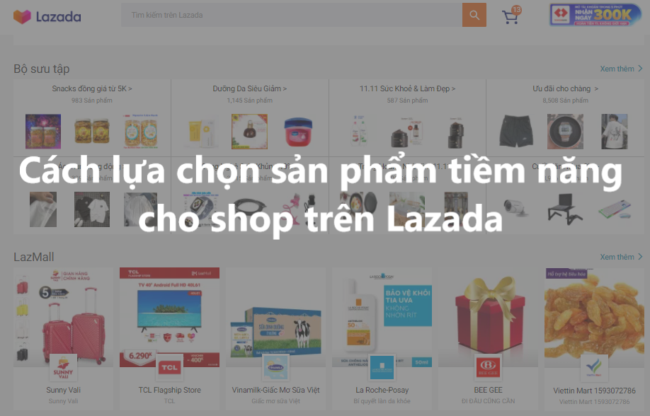 Cách nhận diện sản phẩm tiềm năng cho shop trên Lazada 