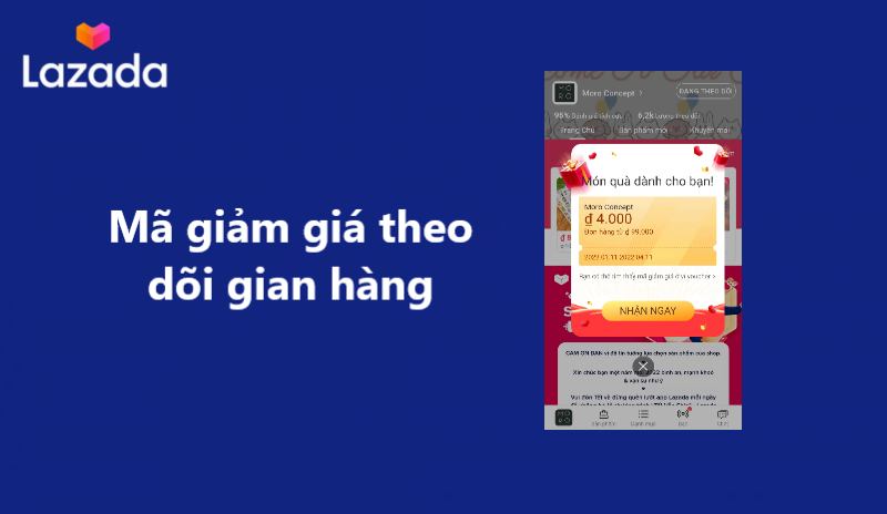 Hướng dẫn cách tạo mã giảm giá theo dõi gian hàng trên Lazada