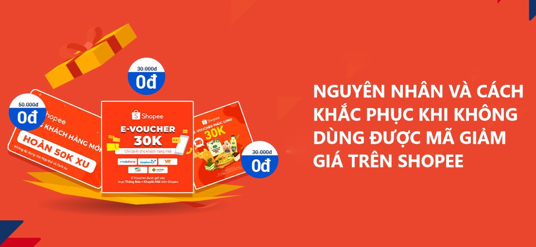 Nguyên nhân và cách khắc phục khi không dùng được mã giảm giá trên Shopee