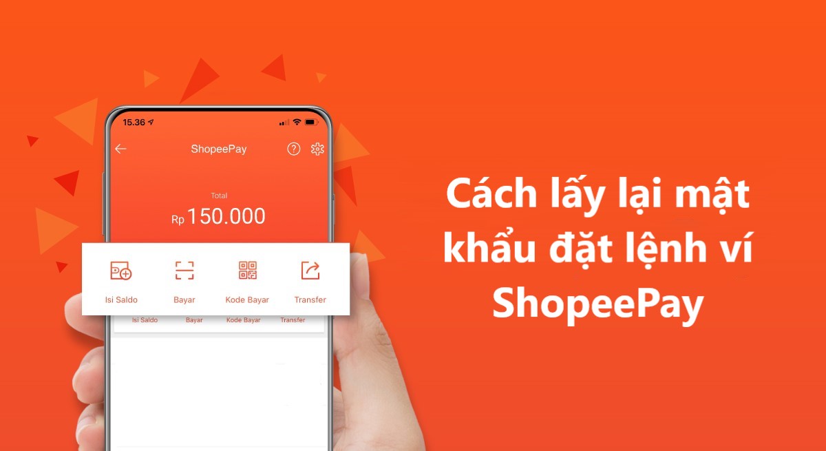 Phải làm sao khi quên Mật khẩu đặt lệnh ví Shopee Pay?
