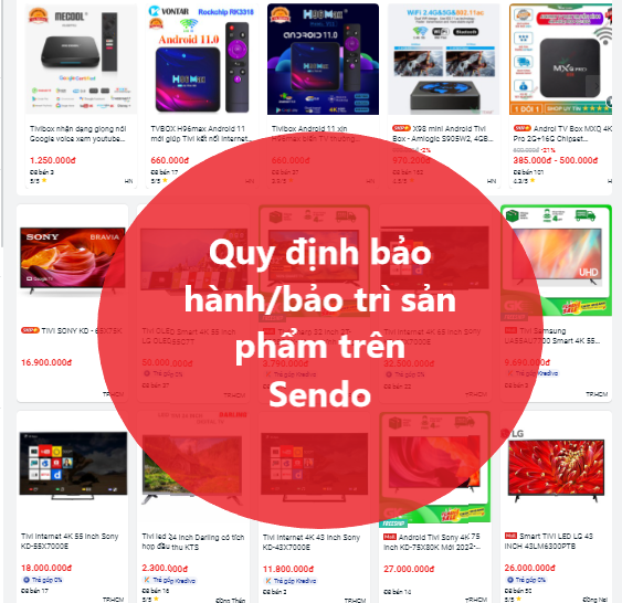 Nắm rõ quy định bảo hành/bảo trì sản phẩm trên Sendo 