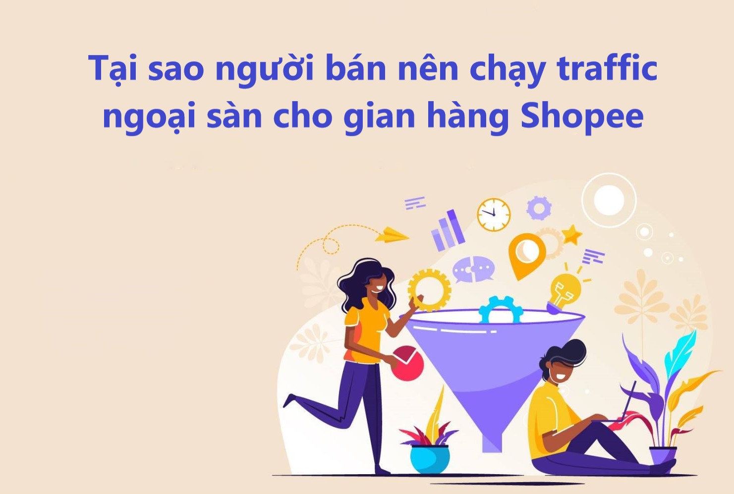 Tại sao người bán nên chạy traffic ngoại sàn cho gian hàng shopee 