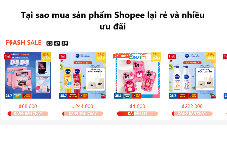 Tại sao giá sản phẩm Shopee lại rẻ và nhiều ưu đãi 