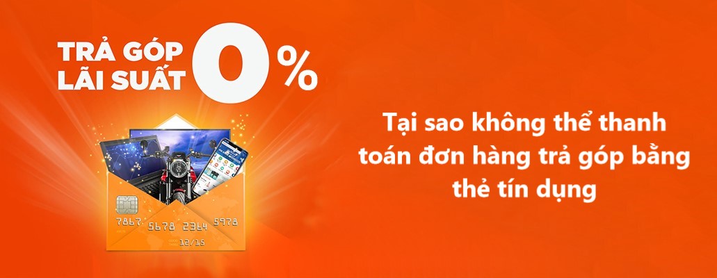 Nguyên nhân thẻ tín dụng không thể thanh toán trả góp trên Shopee