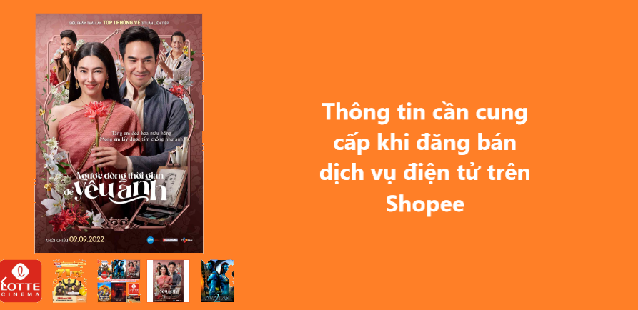 Thông tin shop cần cung cấp khi đăng bán dịch vụ điện tử trên Shopee