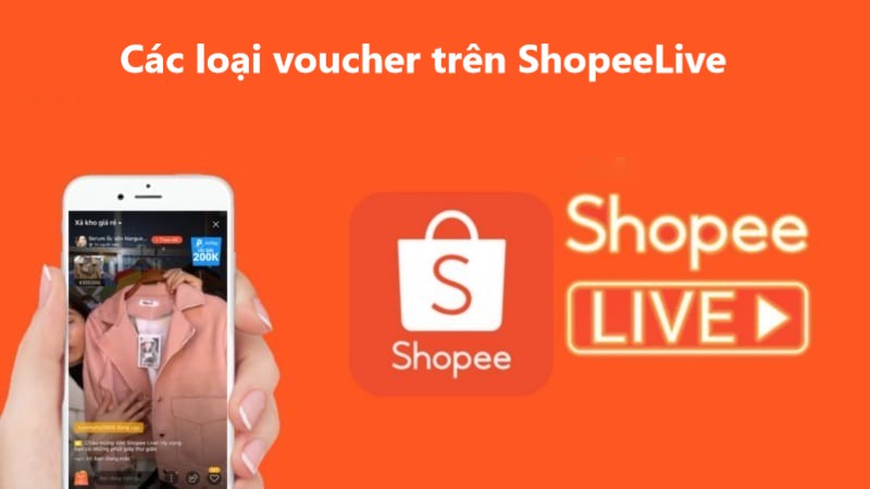 Các loại voucher trên Shopee Live 