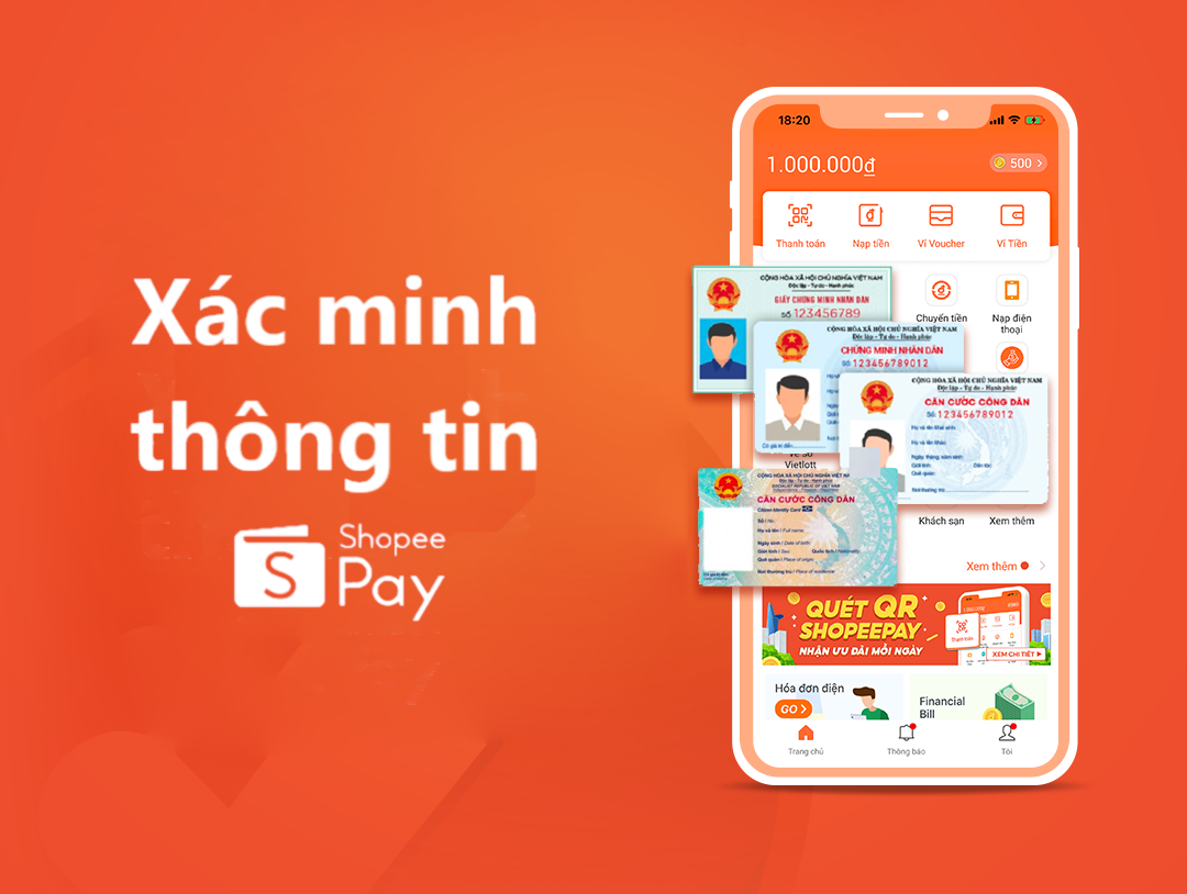 Hướng dẫn cách xác minh thông tin tài khoản ví Shopee Pay
